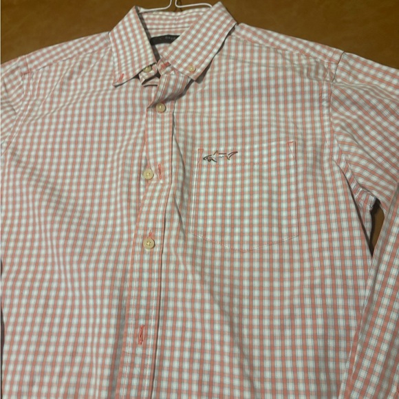 Greg Norman Men’s Longsleeve Size S/P NWOT Button up Orange Check Preppy - Picture 11 of 13